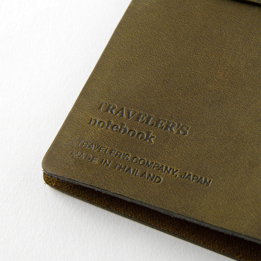 TRAVELER'S COMPANY Traveler's Notebook Leather Passport Size Olive by TRAVELER'S COMPANY at Cult Pens