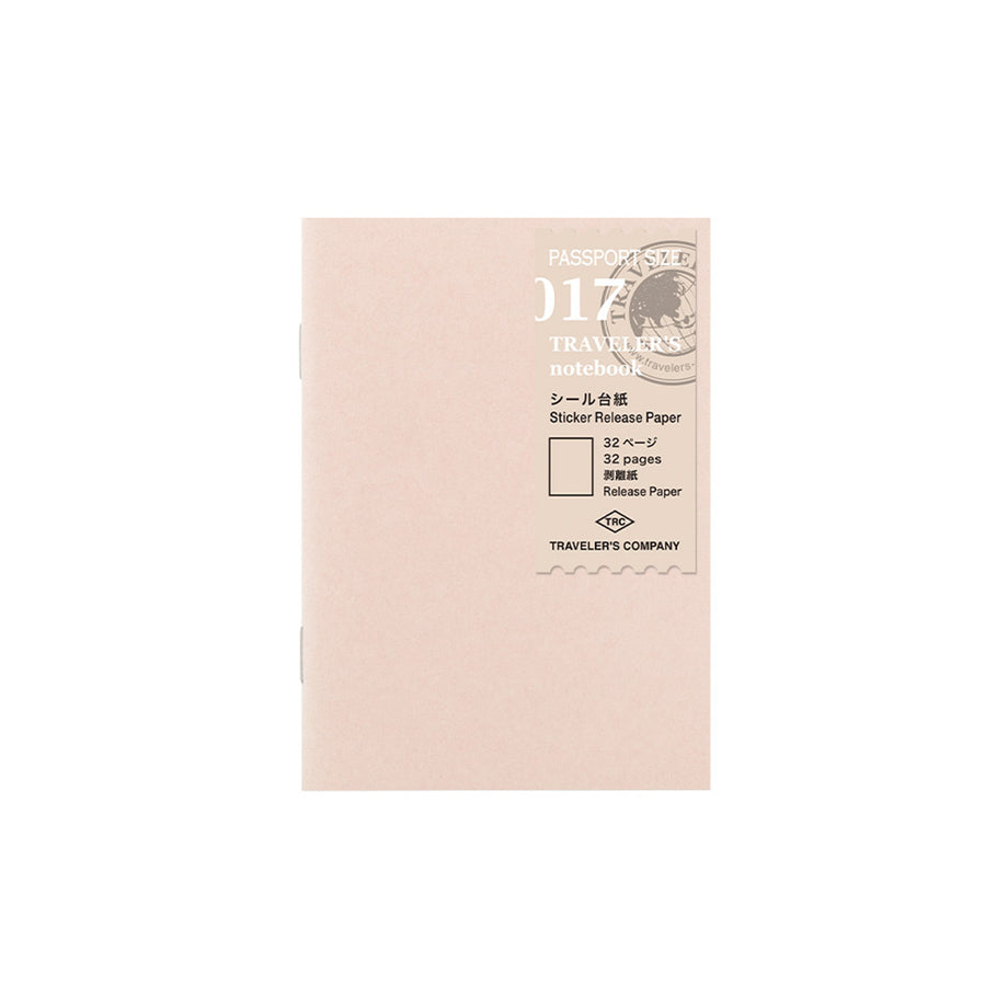 TRAVELER'S COMPANY Notebook Refill Passport Size Sticker Release Paper