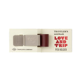 TRAVELER'S COMPANY Pen Holder LOVE AND TRIP Red