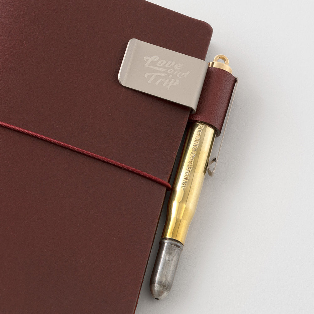 TRAVELER'S COMPANY Pen Holder LOVE AND TRIP Red