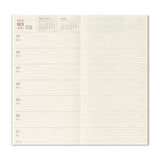 TRAVELER'S Company 2027 Notebook Refill Weekly & Memo