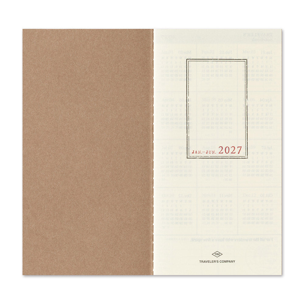 TRAVELER'S Company 2027 Notebook Refill Weekly & Memo