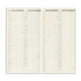 TRAVELER'S Company 2027 Notebook Refill Weekly Vertical