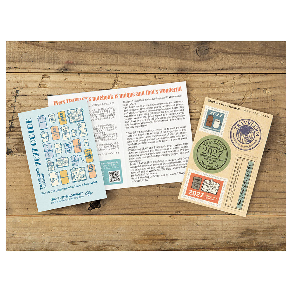 TRAVELER'S Company 2027 Notebook Passport Size Refill Weekly