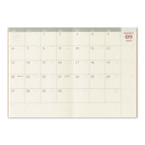 TRAVELER'S Company 2027 Notebook Passport Size Refill Monthly