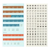 TRAVELER'S Company Customized Sticker Set for Diary 2027