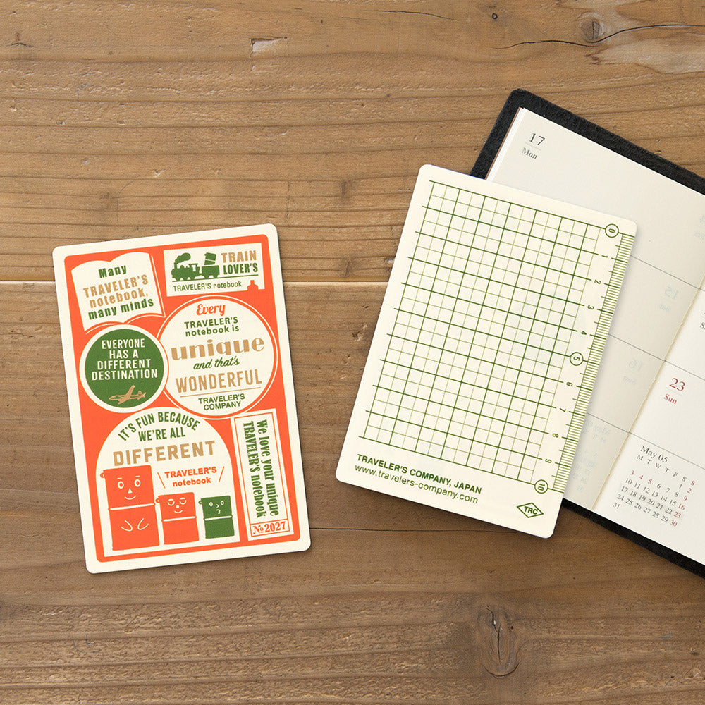 TRAVELER'S Company Notebook Passport Size Plastic Sheet 2027