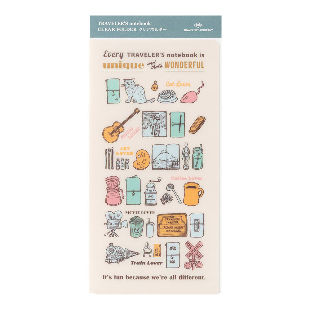 TRAVELER'S Company Notebook Clear Folder 2027