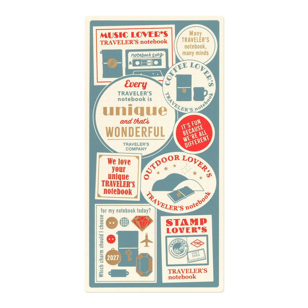 TRAVELER'S Company Notebook Plastic Sheet 2027