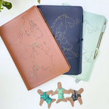 Chasing Threads Stitch World Travel Notebook Mint