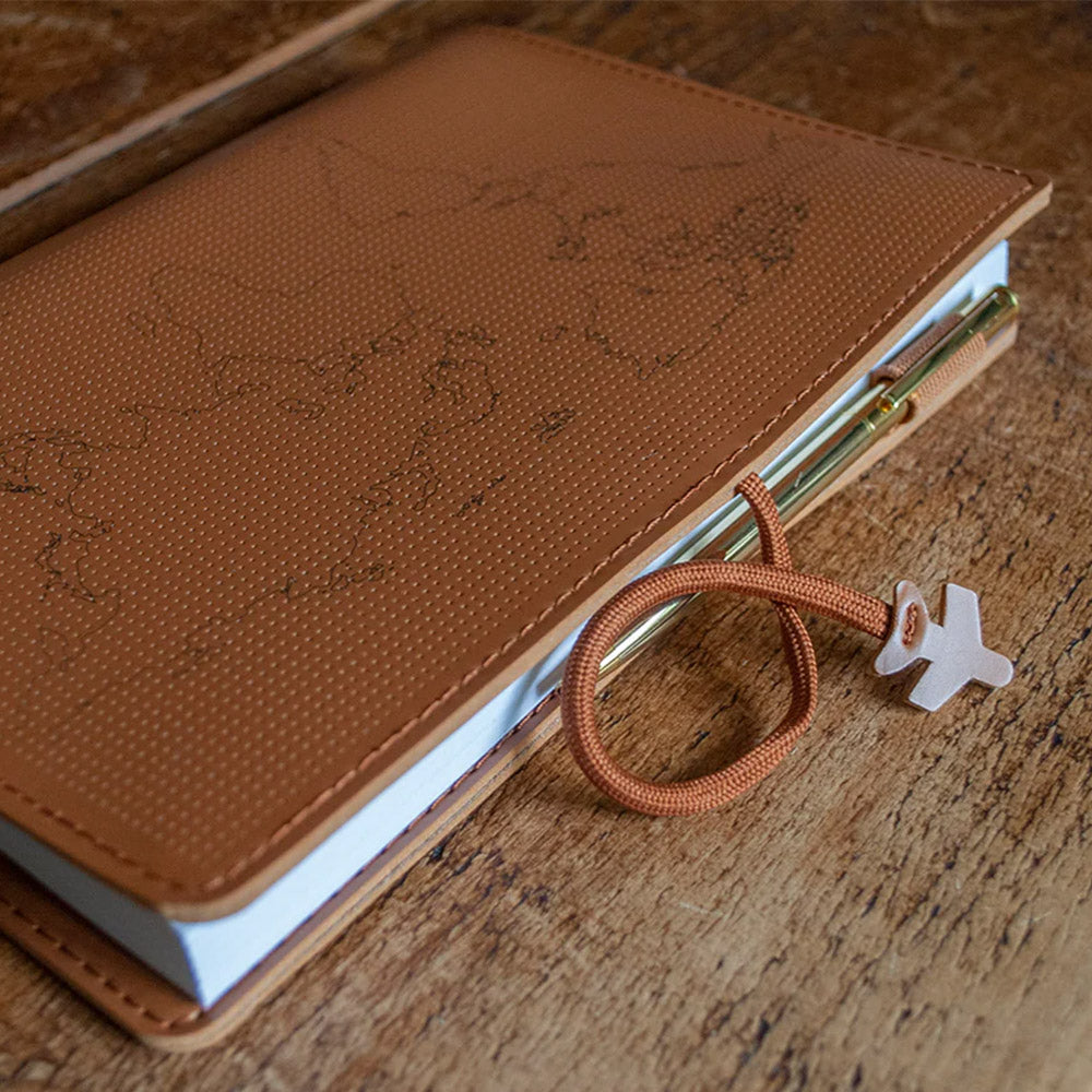 Ball Thread Notebooks Chasing Threads Stitch World Travel Notebook Brown