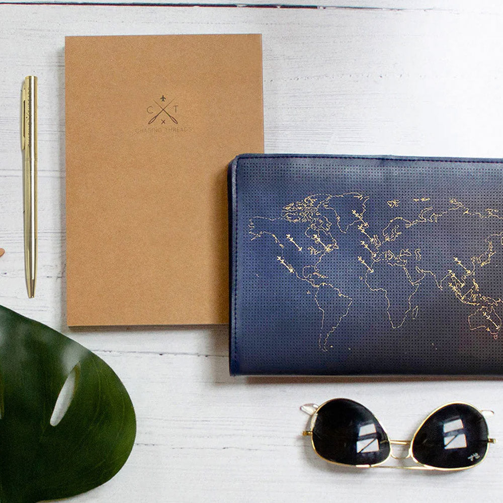Ball Thread Notebooks Chasing Threads Stitch World Travel Notebook Navy