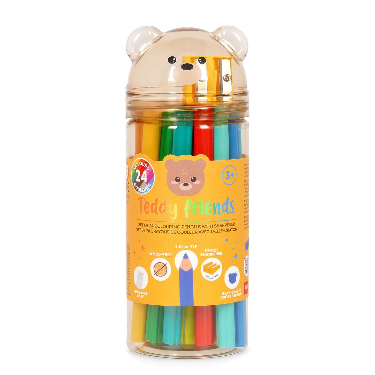 Legami Teddy Bear Colouring Pencils