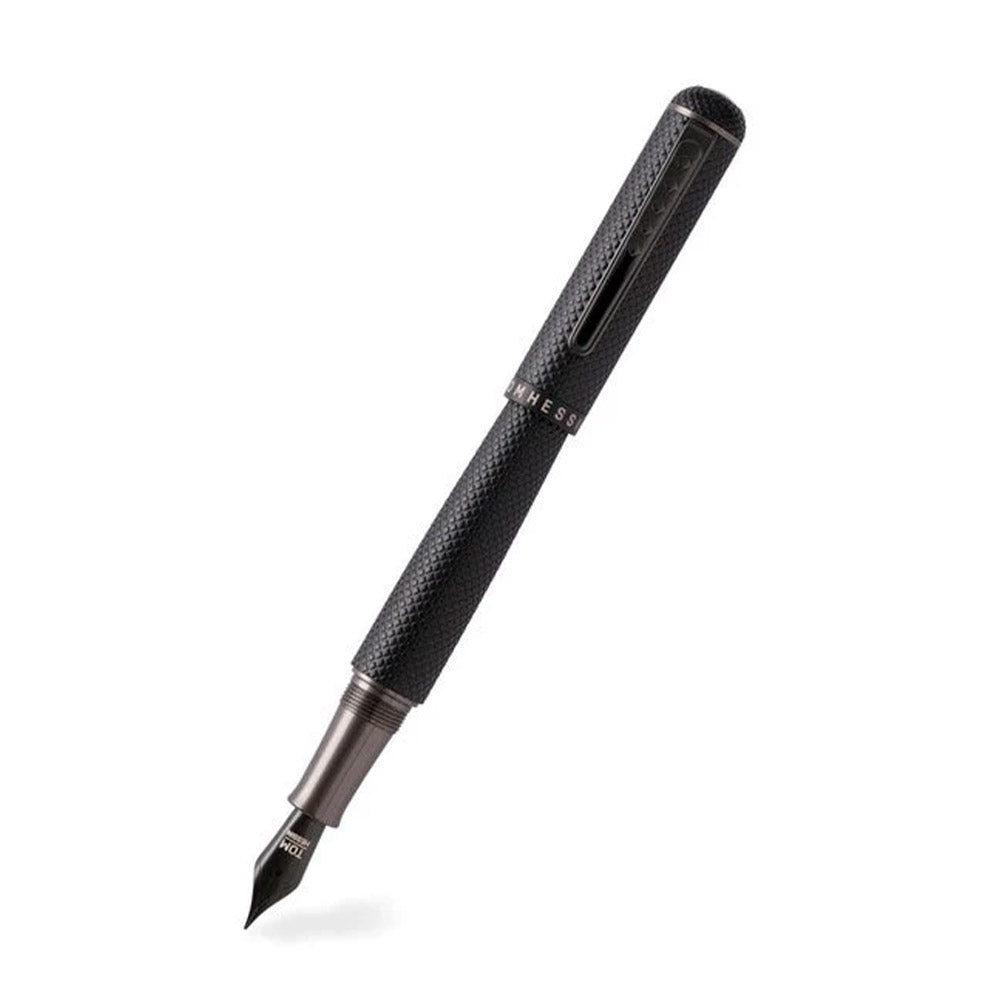 Tom Hessin Charles 1870 Gherkin Fountain Pen All Black