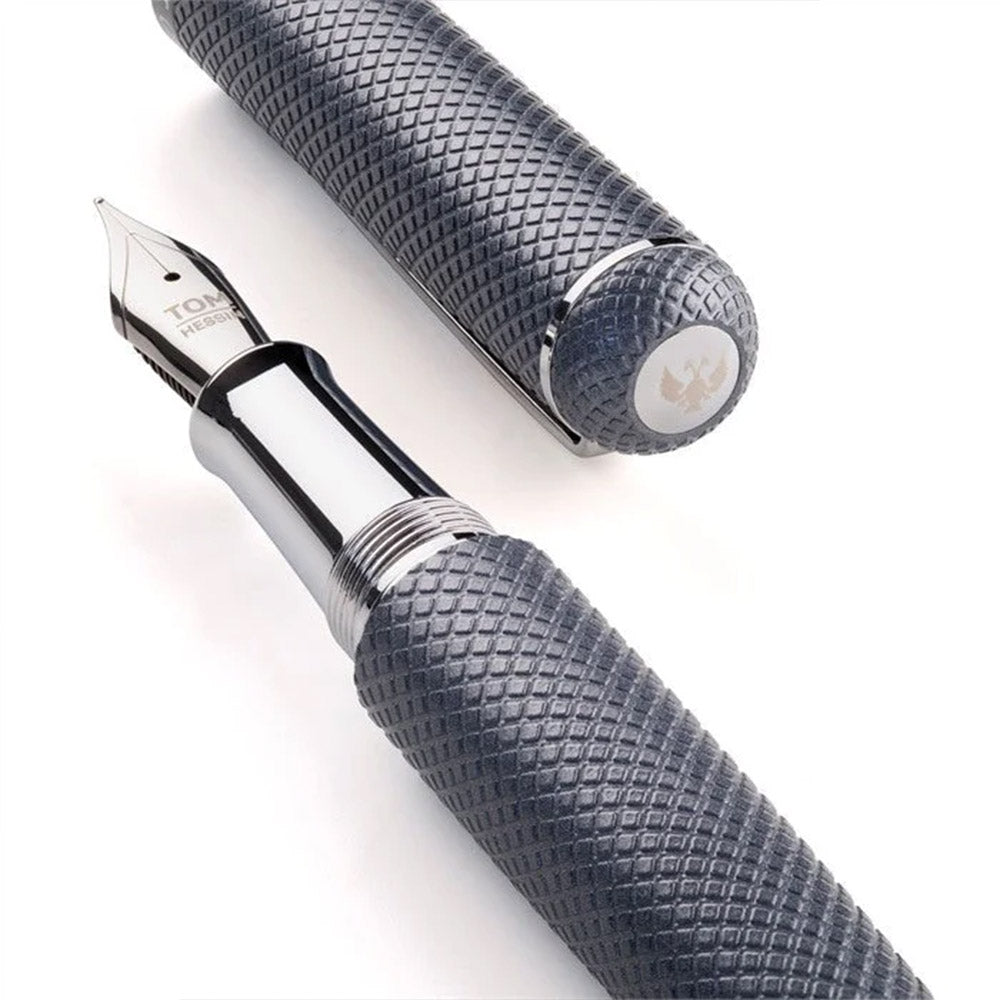 Tom Hessin Charles 1870 Gherkin Fountain Pen Monument Grey