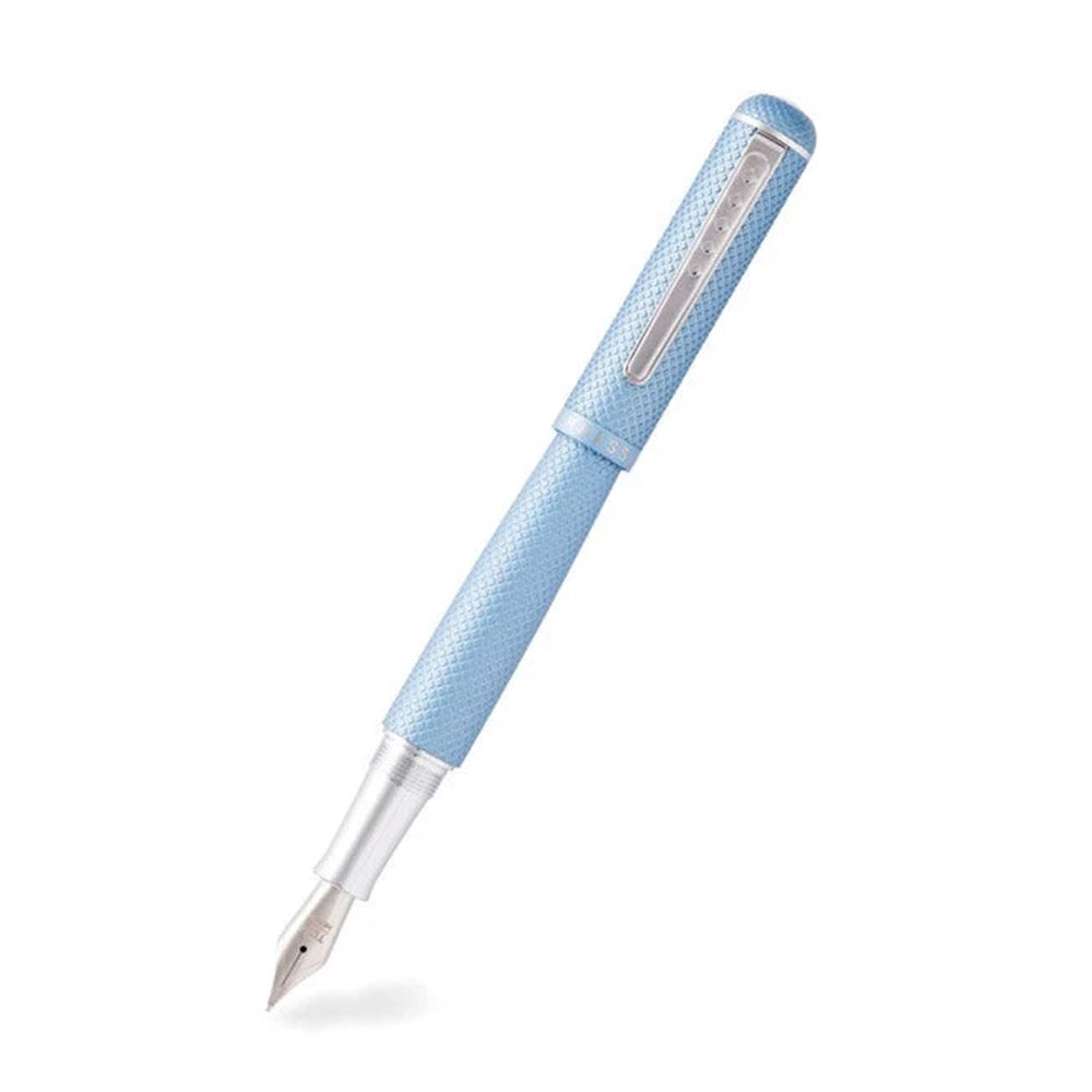 Tom Hessin Charles 1870 Gherkin Fountain Pen Sky Blue