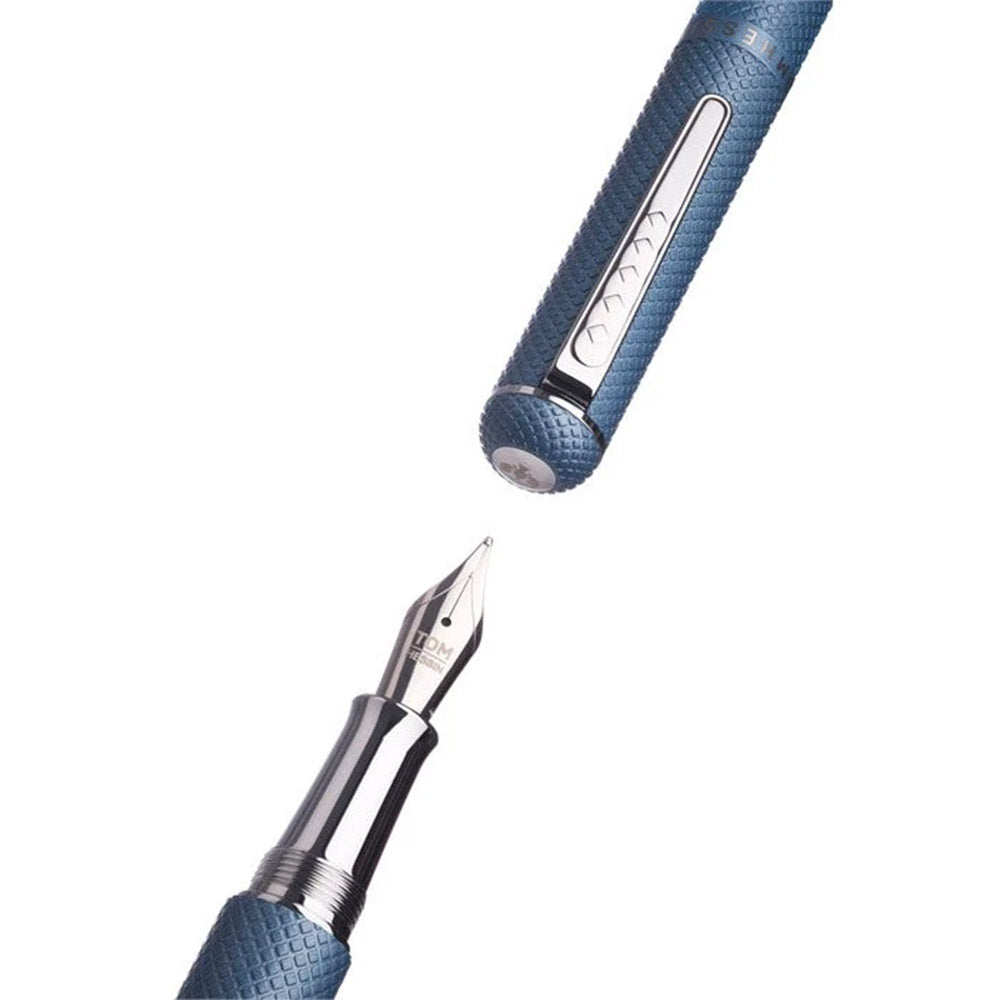 Tom Hessin Charles 1870 Gherkin Fountain Pen Sky Blue