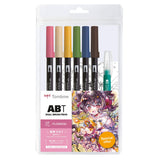 Tombow ABT Set Of 6 + Water Brush
