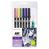 Tombow ABT Set Of 6 + Water Brush