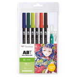 Tombow ABT Set Of 6 + Water Brush