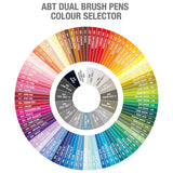 Tombow ABT Dual Brush Pen Marker Assorted Set of 107 + blender