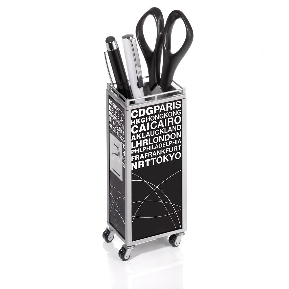 Troika Pen Holder In-Flight Service Trolley Matt Black/White