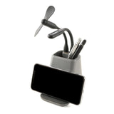 Troika Charging Station And Desk Organiser Matt Grey