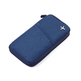 Troika Case For Travel Documents Dark Blue/Orange
