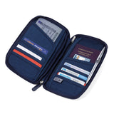 Troika Case For Travel Documents Dark Blue/Orange