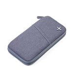 Troika Case For Travel Documents Grey/Orange