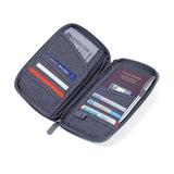 Troika Case For Travel Documents Grey/Orange