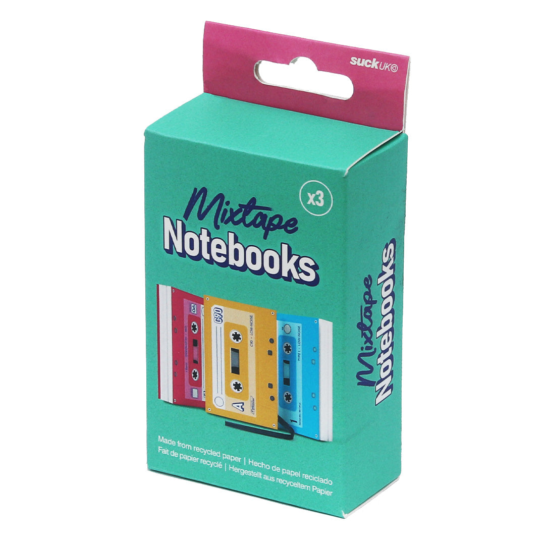 Suck UK Cassette Tape Notebooks Set of 3