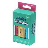 Suck UK Cassette Tape Notebooks Set of 3