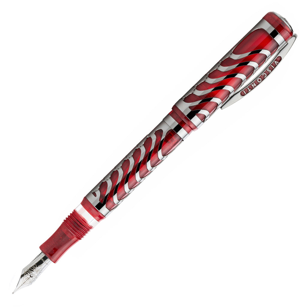 Visconti Skeleton Limited Edition Fountain Pen Red by Visconti at Cult Pens