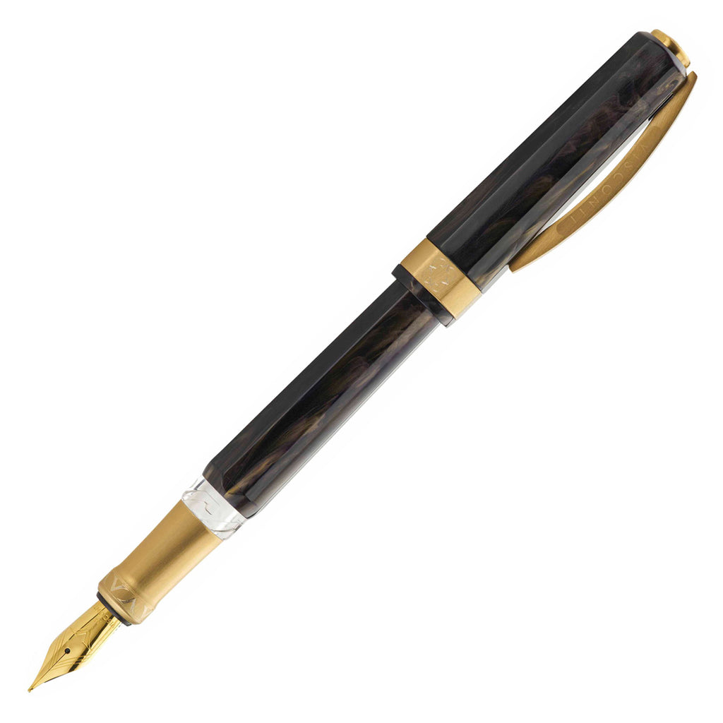 Visconti Opera Gold Fountain Pen D.S Black by Visconti at Cult Pens