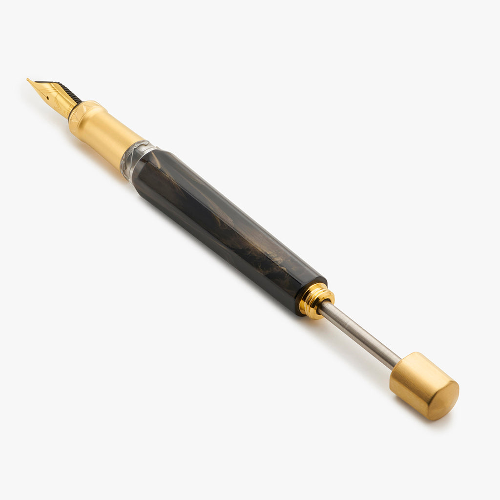 Visconti Opera Gold Fountain Pen D.S Black by Visconti at Cult Pens