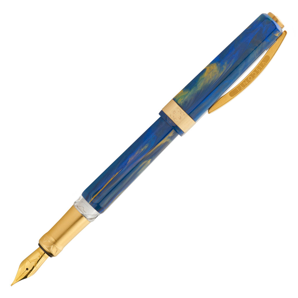 Visconti Opera Gold Fountain Pen D.S Blue by Visconti at Cult Pens