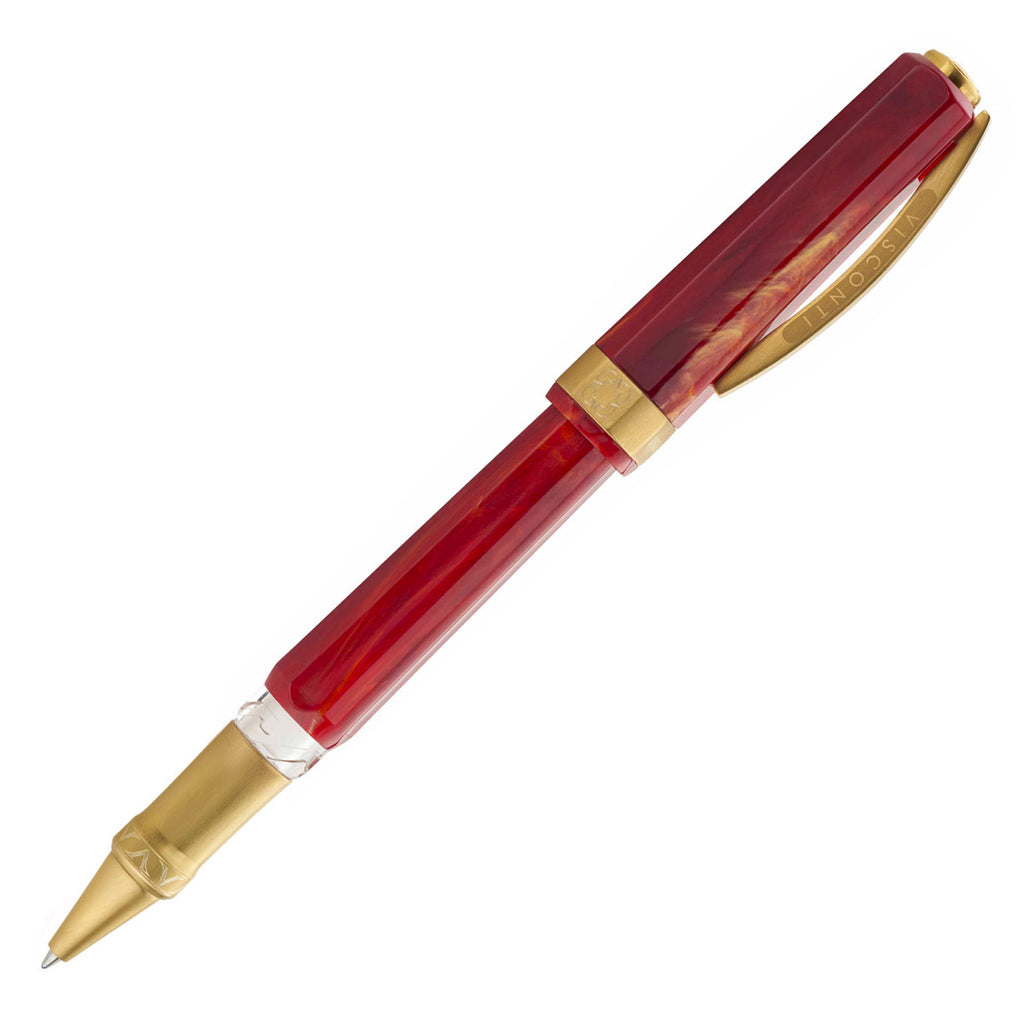 Visconti Opera Gold Rollerball Pen Red by Visconti at Cult Pens