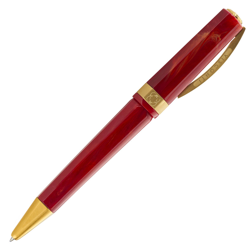 Visconti Opera Gold Ballpoint Pen Red by Visconti at Cult Pens