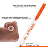 WRITECH Retractable Whiteboard Marker Pack of 6 Assorted Colours