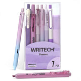 WRITECH 7 Piece Writing Set Purple and Black