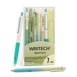 WRITECH 7 Piece Writing Set Green and Black