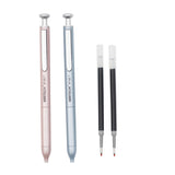 WRITECH Space Up Metal Gel Pens Set of 2 Pink and Grey