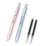 WRITECH Space Up Metal Gel Pens Set of 2 Pink and Grey