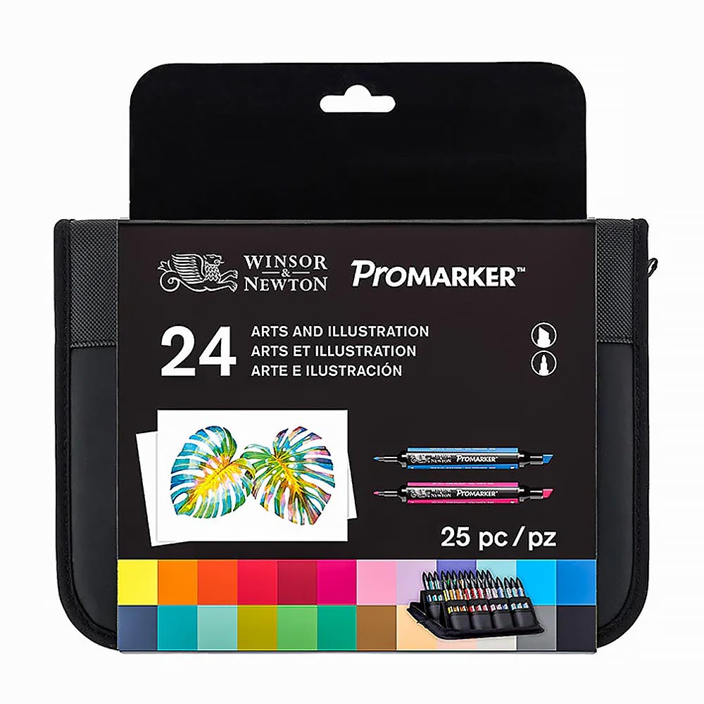 Winsor & Newton ProMarkers Set of 24 Arts and Illustration