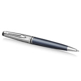 Waterman Expert Deluxe Ballpoint Pen Metal & Stone Grey Lacquer with Palladium Trim