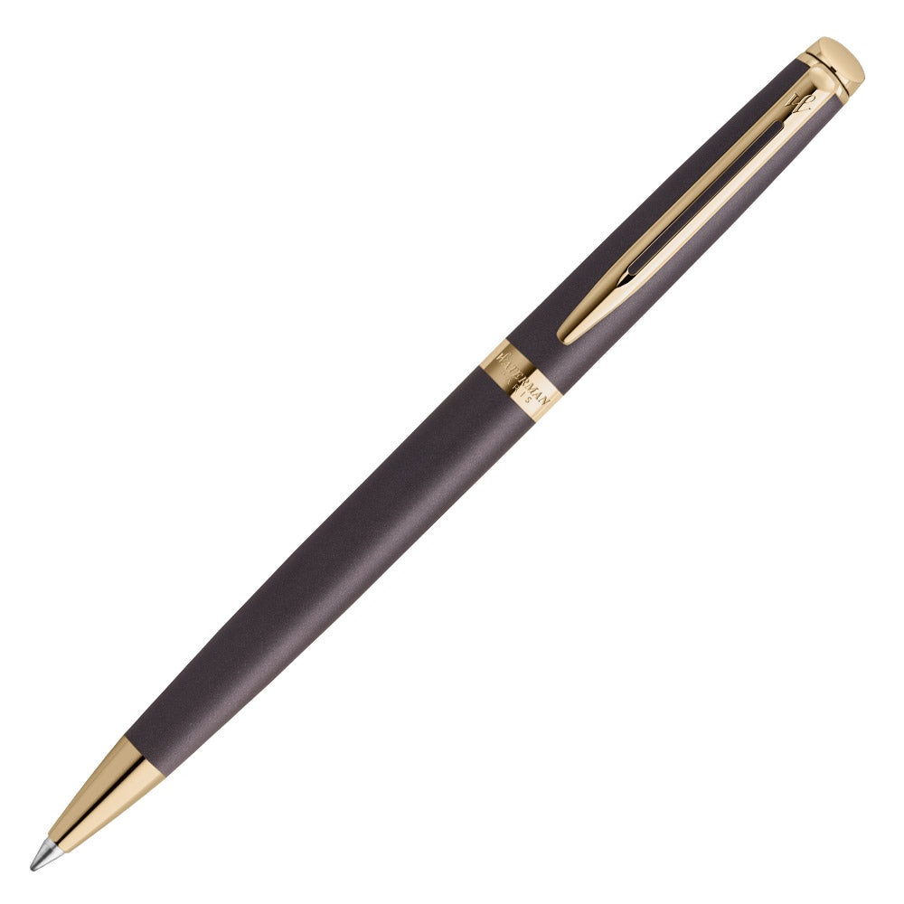 Waterman Hemisphere Ballpoint Pen Pen Lava Black with Gold Trim
