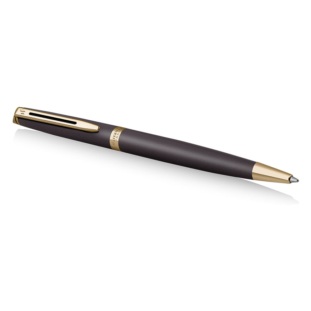Waterman Hemisphere Ballpoint Pen Pen Lava Black with Gold Trim