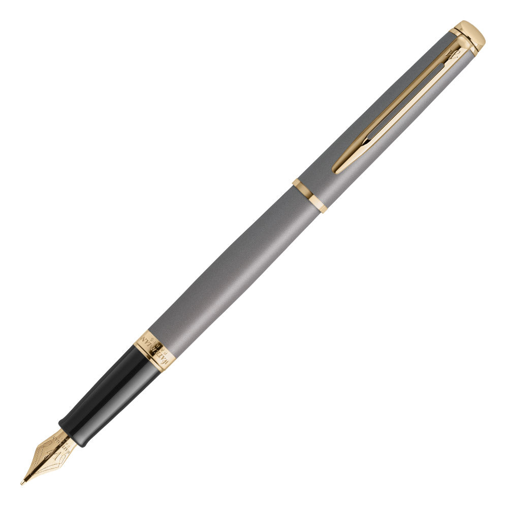 Waterman Hemisphere Fountain Pen Stone Grey with Gold Trim