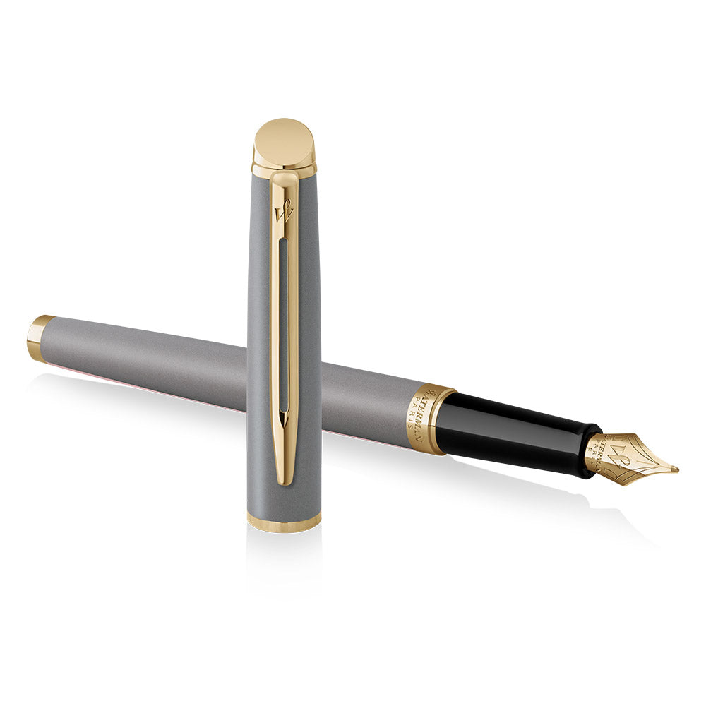 Waterman Hemisphere Fountain Pen Stone Grey with Gold Trim